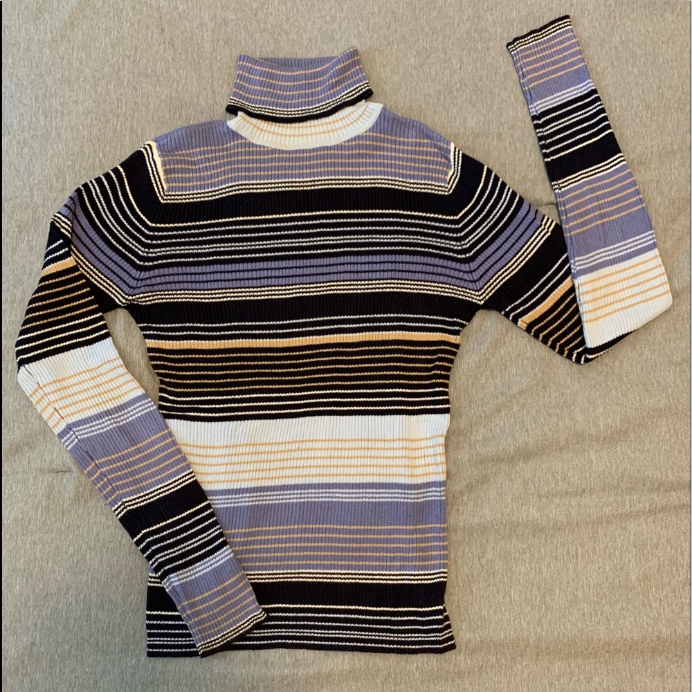 Striped Turtleneck